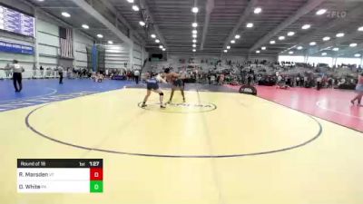 182 lbs Round Of 16 - Ryan Marsden, VT vs Demetri White, PA