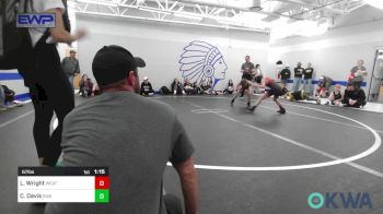 67 lbs Semifinal - Levi Wright, Weatherford Youth Wrestling vs Caeden Davis, Shelton Wrestling Academy