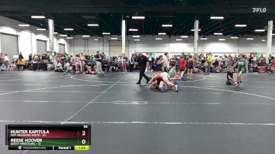 96 lbs Round 6 (8 Team) - Hunter Kapitula, Mat Assassins White vs Reese Hoover, Quest Wrestling