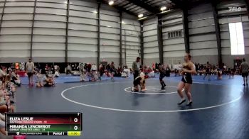 138 lbs Semis & 1st Wrestleback (8 Team) - Eliza Leslie, Southern Indiana Storm vs Miranda Lencrerot, Combat Athletics Girls