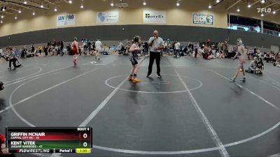 100 lbs Round 2 - Griffin McNair, Capital City WC vs Kent Vitek, Jaguar Warriors