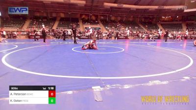 90 lbs Final - Abigail Peterson, Big Game Wrestling Club vs Kylee Ooton, Prodigy Elite Wrestling