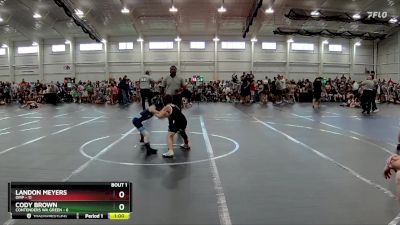 56 lbs Finals (2 Team) - Cody Brown, Contenders WA Green vs Landon Meyers, OMP