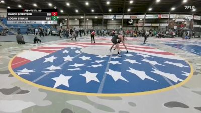 165 lbs 1st Place Match - Rance Sivertsen, Sturgis Youth Wrestling vs Logan Straub, No Illusions Wrestling Club