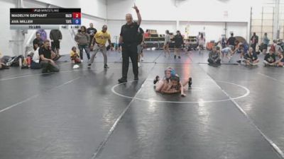 70 lbs Rr Rnd 1 - Madelyn Gephart, Razor - GK12E vs Ava Miller, Taylor Hammer Girls - GK12E