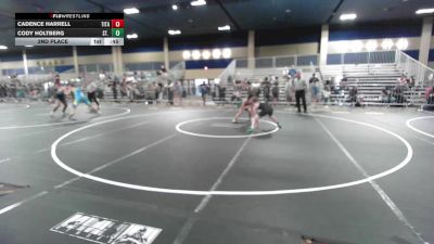 106 lbs 2nd Place - Cadence Harrell, Titan Mercury WC vs Cody Holtberg, St. Marys