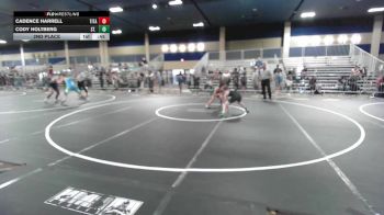 106 lbs 2nd Place - Cadence Harrell, Titan Mercury WC vs Cody Holtberg, St. Marys