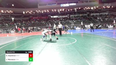 128 lbs Round Of 16 - Giancarlo Sapienza, West Essex vs Jason Marasco, Stray Dawgs