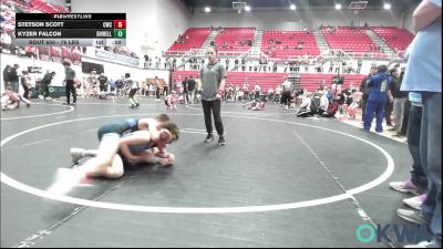 76 lbs Final - Stetson Scott, Cowboy Wrestling Club vs Kyzer Falcon, Division Bell Wrestling