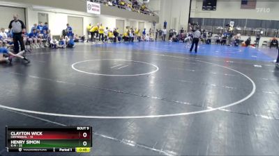 84 lbs Finals (8 Team) - Henry Simon, K-M vs Clayton Wick, Centennial