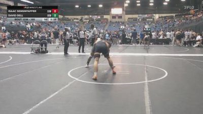165 lbs Champ. Round 2 - David Dell, Oklahoma Wesleyan vs Isaac Sensintaffer, Cowley College