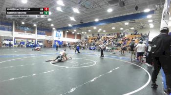 144 lbs Cons. Round 2 - Hunter McCuistion, Rim Of The World vs Antonio Benitez, Eisenhower