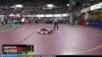 Cons. Round 1 - Kameron Reum, Poplar vs Corbin Bartels, Lincoln County (Eureka)