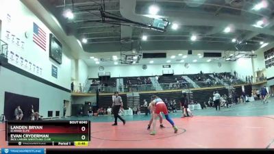 119 lbs Cons. Round 4 - Evan Cryderman, Rick Larsen Wrestling Club vs Landen Bryan, Elwood Elite