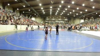 40-45 lbs Rr Rnd 5 - Delilah Dawson, Richmond Hill Wrestling Club vs Elyse DeGraff, Junior Indian Wrestling