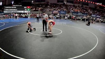 D 3 120 lbs Champ. Round 1 - Gino Signorelli, John Curtis Christian vs Lawton Royer, DeQuincy