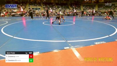 61 lbs Semifinal - Thomas Cisneroz, Powerhouse Wrestling vs John Cambra IV, Mat Assassins