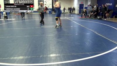 285 lbs Qtr-finals - Colin Whyte, West Greene vs Cristian Alvarez, St. Joseph Regional-NJ