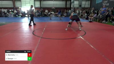 145 lbs Quarterfinal - Charlie Bacinsky, Force vs Justin Swope, Council Rock North