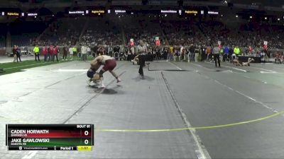 D1-126 lbs Champ. Round 1 - Caden Horwath, Davison HS vs Jake Gawlowski, Dakota HS