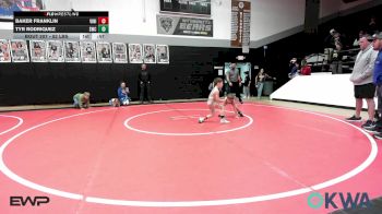 52 lbs Rr Rnd 2 - Baker Franklin, Vinita Kids Wrestling vs Tyr Rodriquez, Salina Wrestling Club