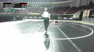 197 lbs 3rd Place - David Darroch, Washington State vs Cesar Ubico, Utah Tech