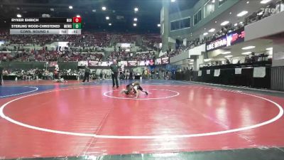 49 lbs Cons. Round 4 - Ryker Ehrich, Gladiator Wrestling Academy vs Sterling Wood-Christened, Magic City Wrestling Club