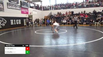 152 lbs Quarterfinal - Andrew Christie, Bishop McDevitt vs Domonic Giraffa, Delone Catholic