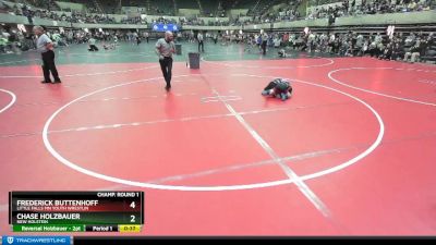 65 lbs Champ. Round 1 - Chase Holzbauer, New Holstein vs Frederick Buttenhoff, Little Falls MN Youth Wrestlin