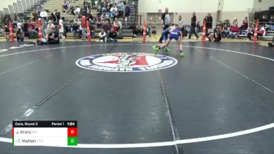 90 lbs Cons. Round 3 - Tru Mahlen, Tech Team Wrestling vs Jacob Kranz, Pinnacle