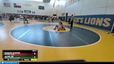 150 lbs Champ. Round 2 - Joaquin Guzman, Rockwall-Heath vs Jacob Lee, Trinity Christian Academy