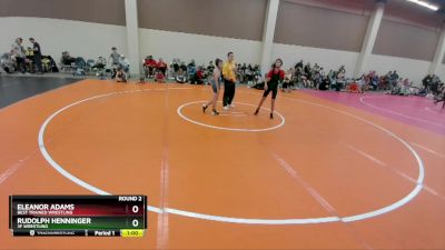 88-91 lbs Round 2 - Eleanor Adams, Best Trained Wrestling vs Rudolph Henninger, 3F Wrestling