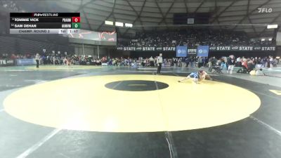Boys 3A 132 lbs Champ. Round 3 - Sam DeHan, Auburn Mountainview vs Tommie Vick, Prairie