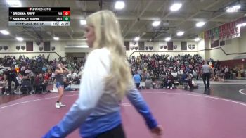 125 lbs 9th Place Match - Brenna Ruff, Prairie, Cedar Rapids vs Kaidence Mahr, Crestwood