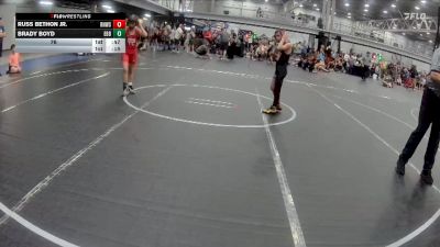 76 lbs Round 1 (4 Team) - Brady Boyd, Empire-BB vs Russ Bethon Jr., RedNose WS