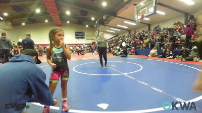 55 lbs Quarterfinal - McCoy Meeks, Tiger Trained Wrestling vs Emmalyn Gibson, Wolfpak Wrestling