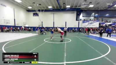 285 lbs Cons. Round 3 - Aiden Hinchee, Harper College vs Aidan Trujillo, North Central College