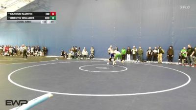 157 lbs Cons. Semi - Quentin Williams, Derby vs Cannon Klukvin, Olathe Northwest