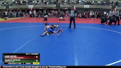 70 lbs Quarterfinal - Maddux Sickles, Jesup Mat Club vs Lane Weyer, Pursuit Wrestling Minnesota