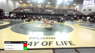 157 lbs Quarterfinal - Hunter Sturgill, Baylor School vs Mitchell Faglioni, St. Christopher's School