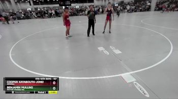 157 lbs Cons. Round 3 - Cooper Xayabouth-Jones, Georgia vs Benjamin Mullins, Patton Trained WC