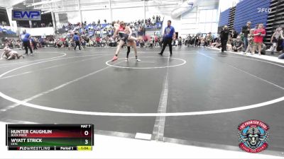 100 lbs Semifinal - Hunter Caughlin, Buck Pride vs Wyatt Strick, CSTC