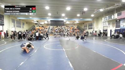 120 lbs Champ. Round 2 - Fidel De La Torre, Santa Monica vs Madan Stoner, Royal