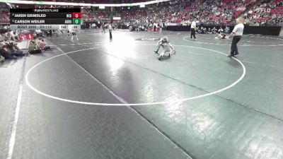 D3-113 lbs Cons. Semi - Jaren Grimsled, North Crawford/Seneca vs Carson Weiler, Auburndale