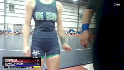 123 lbs Round 2 - Ellabelle Taylor, Evergreen State vs Kyah Miller, Big Bend Community College