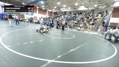 106 lbs Champ. Round 2 - Uriah Cruz, La Mirada vs Rikki Villasenor, Newport Harbor