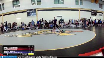 63 lbs Cons. Semi - Trey Sanderson, Falcon Wrestling Club vs Jaxon Braun, Maurer Coughlin Wrestling Club