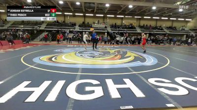 150 lbs Round Of 32 - Jordan Estrella, East Providence vs Theo Pesch, Westerly