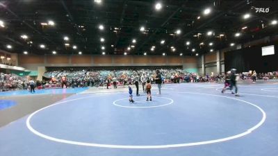 37-40 lbs Round 1 - Adonis Burnett, Fernley WC vs Louie Costella, Carson Bulldog Wrestling Club