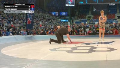 132 lbs Cons. Rd Of 128 - Asher Clayton, MT vs Felipe Jacome, MD